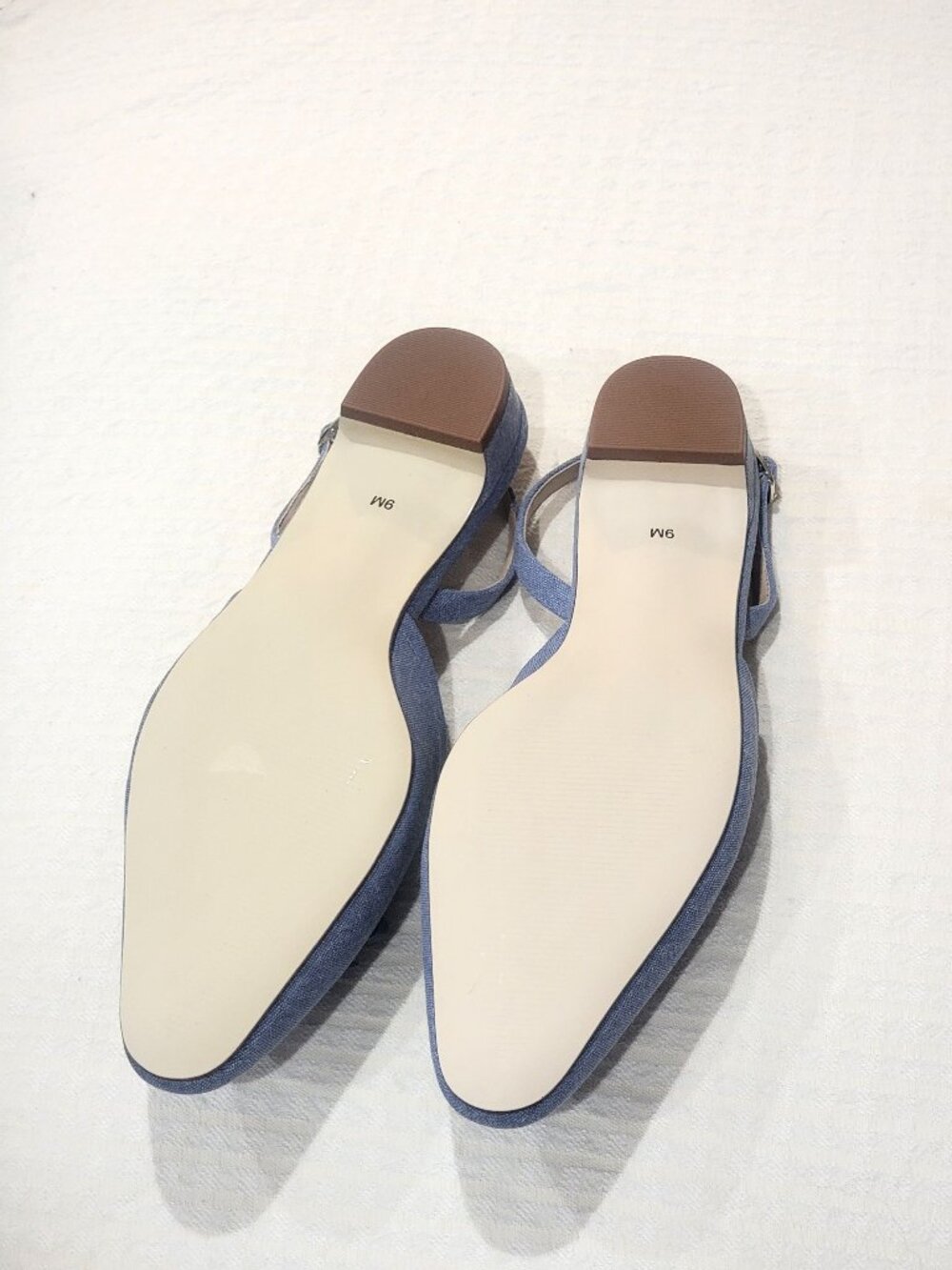 Talbots Shelby Linen Slingback Bowed Flats - Picture 3 of 3